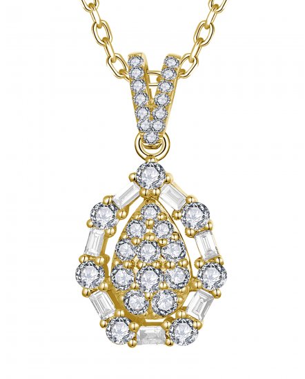 PEAR STYLE DIAMOND PENDANT (TP3655)