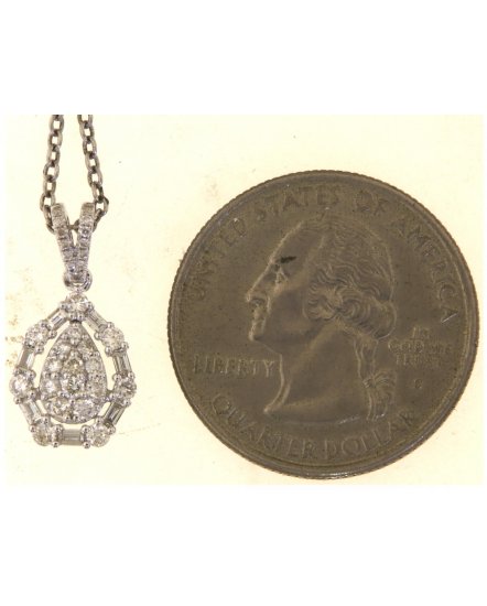 PEAR STYLE DIAMOND PENDANT (TP3655)