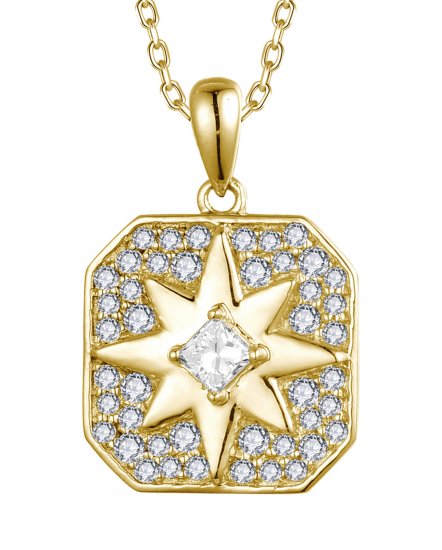 NORTH STAR STYLE DIAMOND PENDANT (TP3670)