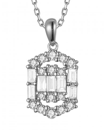 HEXAGON STYLE DIAMOND PENDANT (TP3673)