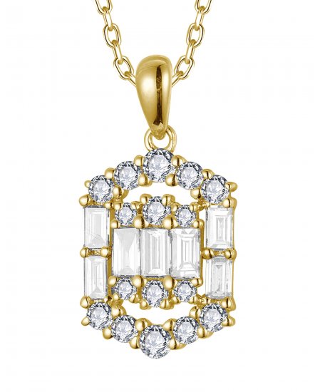 HEXAGON STYLE DIAMOND PENDANT (TP3673)
