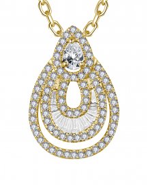 PEAR STYLE DIAMOND PENDANT (TP3674)