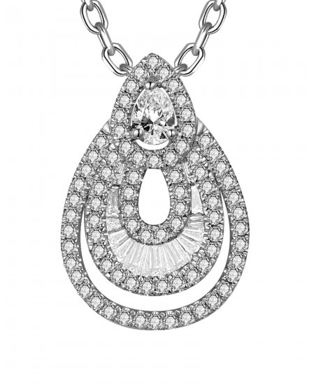 PEAR STYLE DIAMOND PENDANT (TP3674)