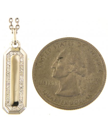 STRAIGHT BAR DIAMOND PENDANT (TP3678)
