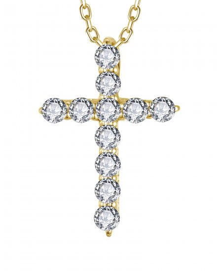 CROSS DIAMOND PENDANT (TP3699D)