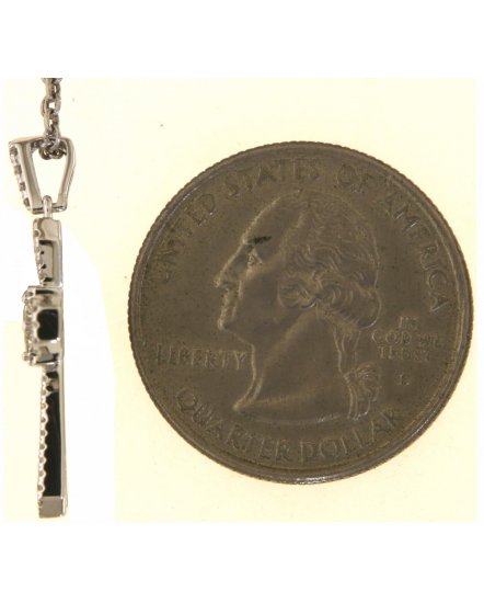 CROSS BAGUETTE DIAMOND PENDANT (TP3702)