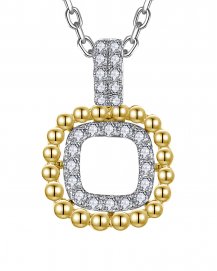 OPEN SQUARE DIAMOND PENDANT (TP3723)