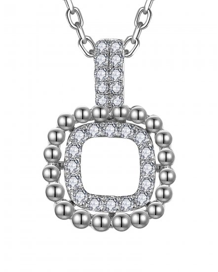 OPEN SQUARE DIAMOND PENDANT (TP3723)