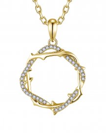 CRISS CROSS DIAMOND PENDANT (TP3724)