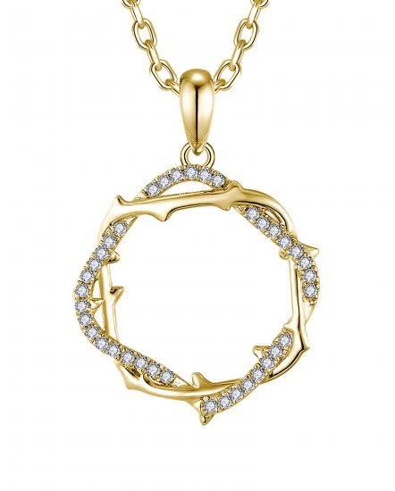 CRISS CROSS DIAMOND PENDANT (TP3724)