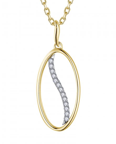 OVAL STYLE DIAMOND PENDANT (TP3729)