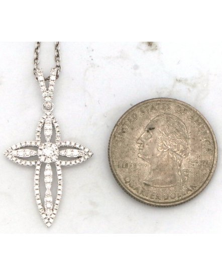 CROSS DIAMOND PENDANT (TP3730)