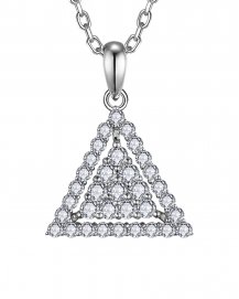 TRIANGLE SHAPE DIAMOND PENDANT (TP3731)