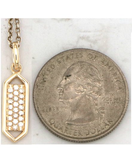 HEXAGON STYLE DIAMOND PENDANT (TP3732)