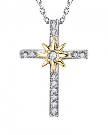 CROSS DIAMOND PENDANT (TP3735)