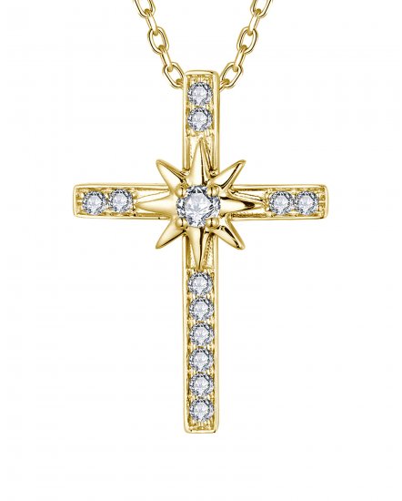 CROSS DIAMOND PENDANT (TP3735)