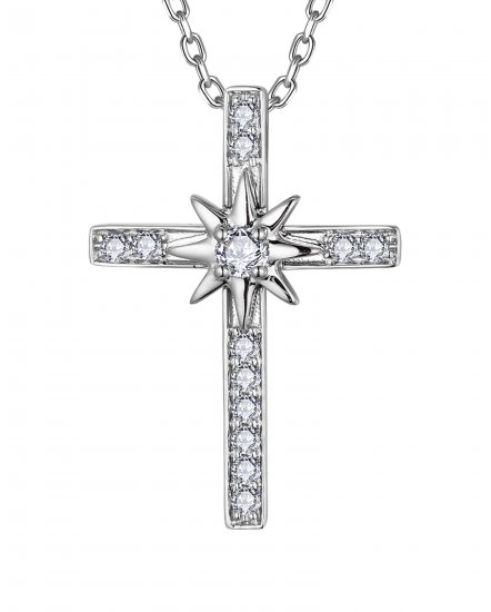 CROSS DIAMOND PENDANT (TP3735)
