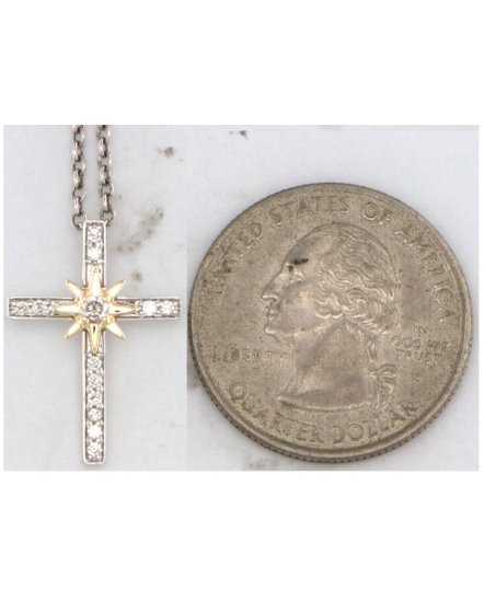 CROSS DIAMOND PENDANT (TP3735)