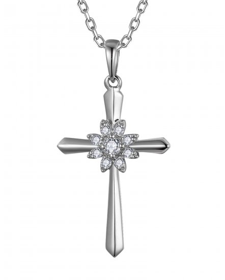 CROSS DIAMOND PENDANT (TP3740)