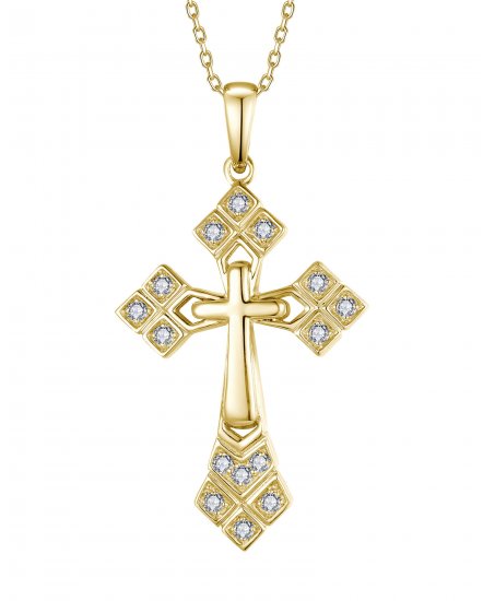 CROSS DIAMOND PENDANT (TP3758)