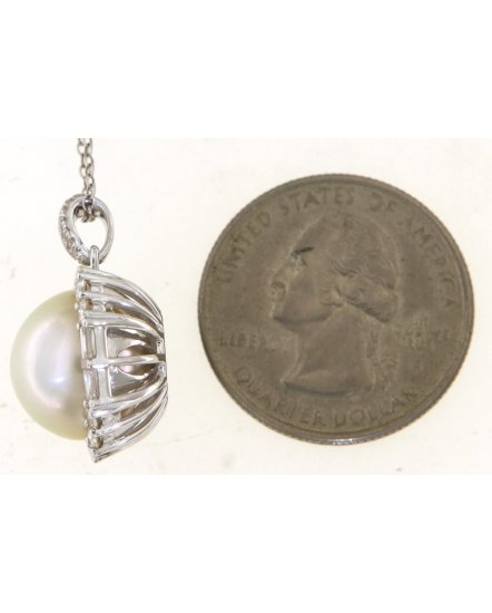 PEARL DIAMOND PENDANT (TP3789)