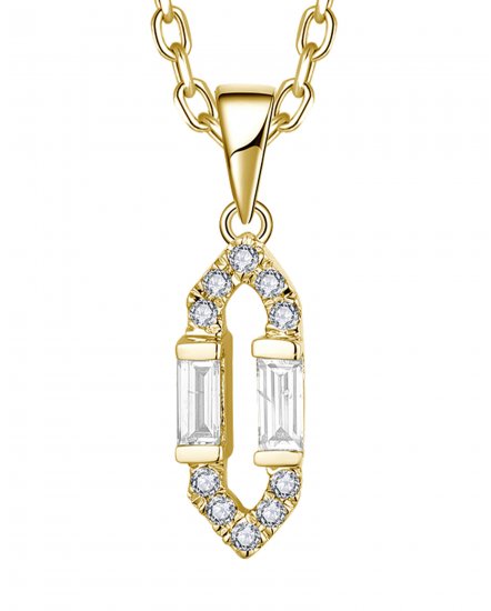 HEXAGON STYLE DIAMOND PENDANT (TP3804)
