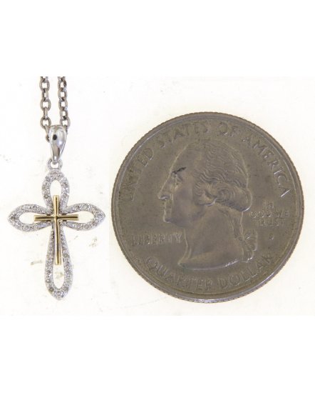 CROSS DIAMOND PENDANT (TP3813)