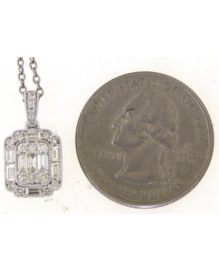 BAGUETTE DIAMOND PENDANT (TP3816)