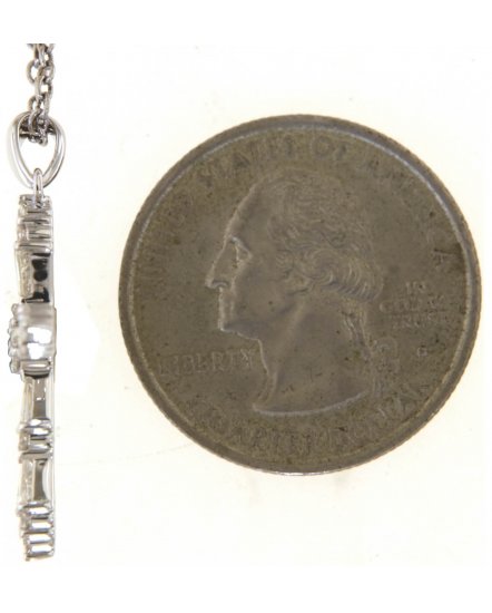 CROSS BAGUETTE DIAMOND PENDANT (TP3824)