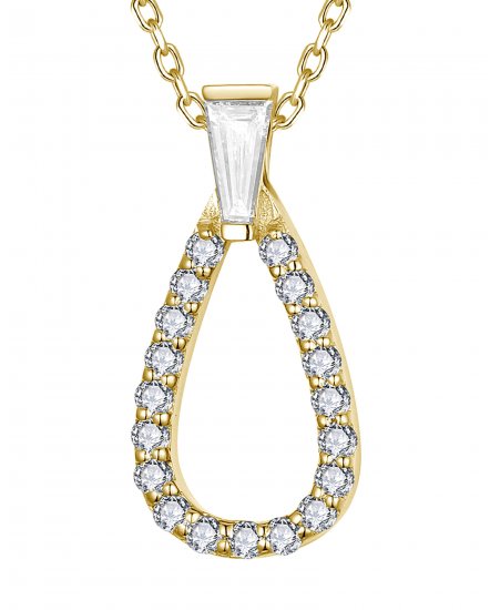 PEAR STYLE DIAMOND PENDANT (TP3828)