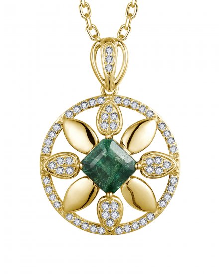 EMERALD CUT DIAMOND PENDANT (TP3835)