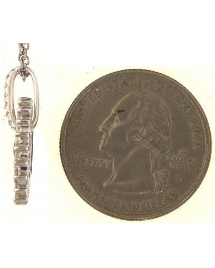 OVAL STYLE BAGUETTE DIAMOND PENDANT (TP3842)