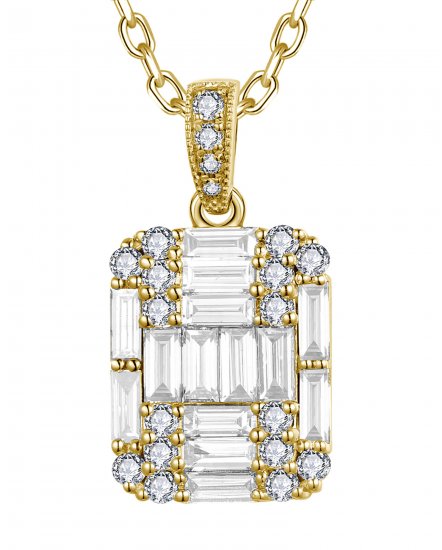 BAGUETTE DIAMOND PENDANT (TP3844)