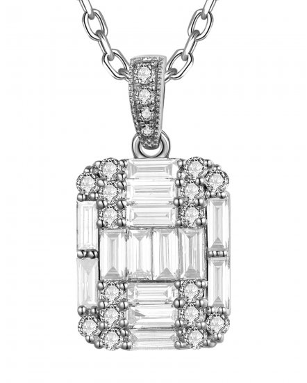 BAGUETTE DIAMOND PENDANT (TP3844)