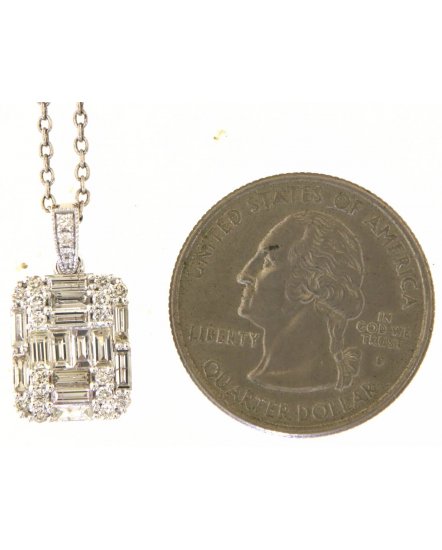 BAGUETTE DIAMOND PENDANT (TP3844)
