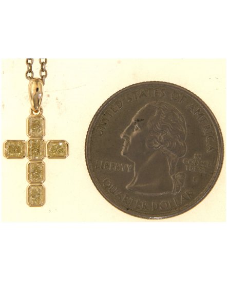 RADIANT CROSS DIAMOND PENDANT (TP3847)