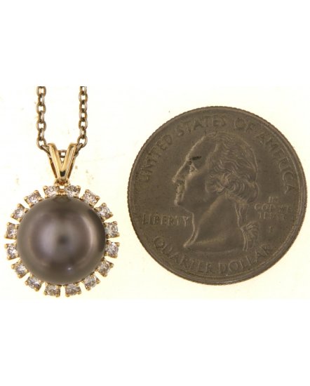 PEARL DIAMOND PENDANT (TP3848)