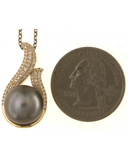 PEARL DIAMOND PENDANT (TP3860)