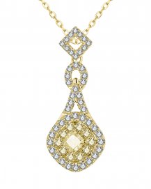 MULTI TONE CUSHION DIAMOND PENDANT (TP3865)