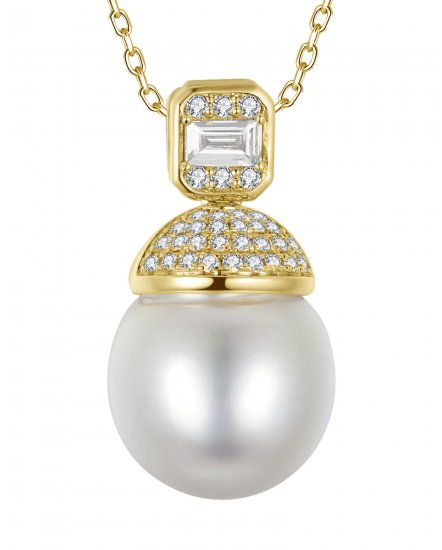 PEARL DIAMOND PENDANT (TP3878)