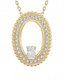 OVAL STYLE DIAMOND PENDANT (TP3884)