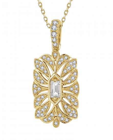 BAGUETTE DIAMOND PENDANT (TP3885)