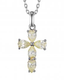 CROSS PEAR DIAMOND PENDANT (TP3892)