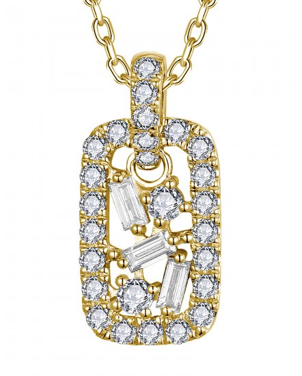 BAGUETTE DIAMOND PENDANT (TP3902)