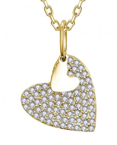 HEART SHAPE DIAMOND PENDANT (TP3938)