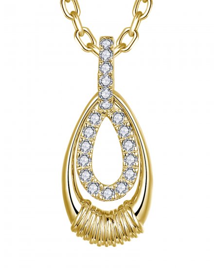 PEAR STYLE DIAMOND PENDANT (TP3951)
