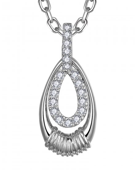 PEAR STYLE DIAMOND PENDANT (TP3951)
