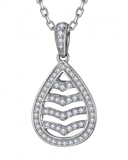 PEAR STYLE DIAMOND PENDANT (TP3956)