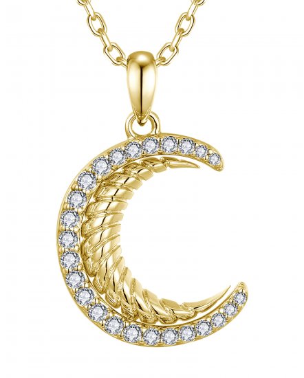 CRESCENT MOON DIAMOND PENDANT (TP3987)