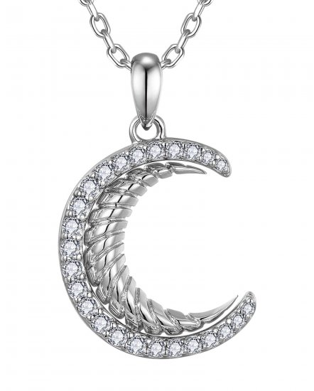 CRESCENT MOON DIAMOND PENDANT (TP3987)